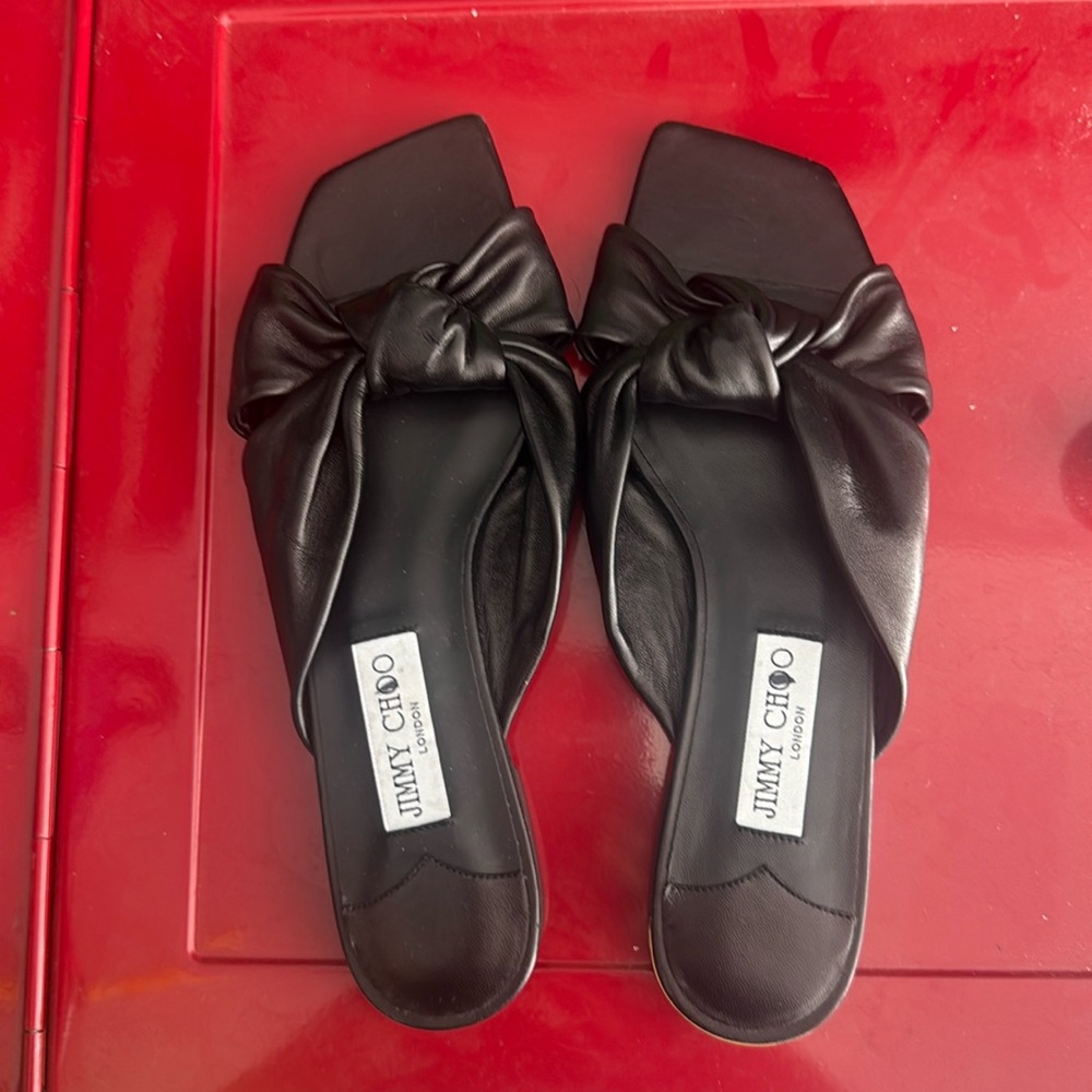 Jimmy Choo Authentic Black Leather size 39 Brand New